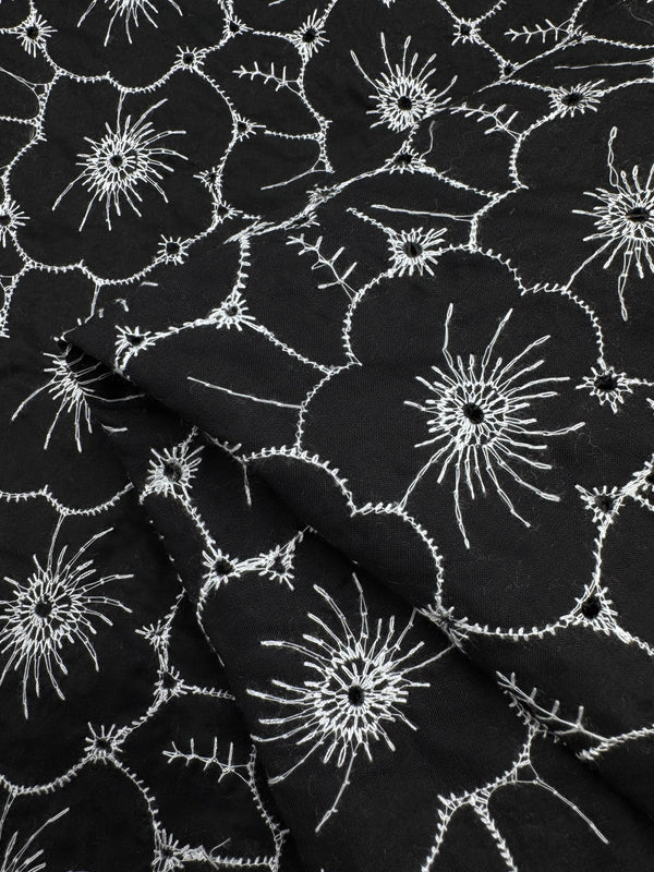 Broderie Anglaise- Blue - 135cm