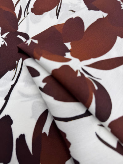 Designer Rayon - Cocoa Bloom - 145cm