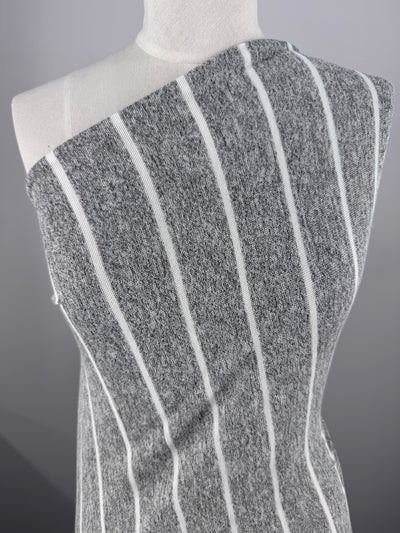 Brushed Knit - Grey & white - 165cm