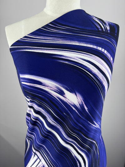 Scuba Knit - Ink Swirl - 152cm