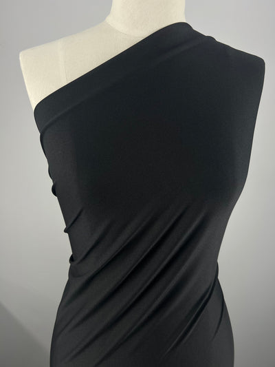 Plain Lycra - Black - 150cm