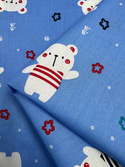 Printed Cotton - Polar Bear - 150cm