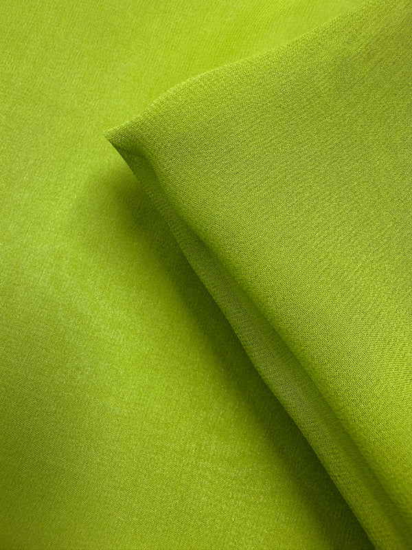 Pure Silk Georgette - Evergreen - 135cm