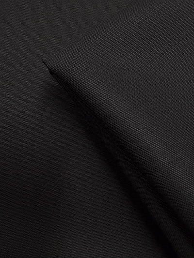 Pure Wool Pique - Black - 143cm