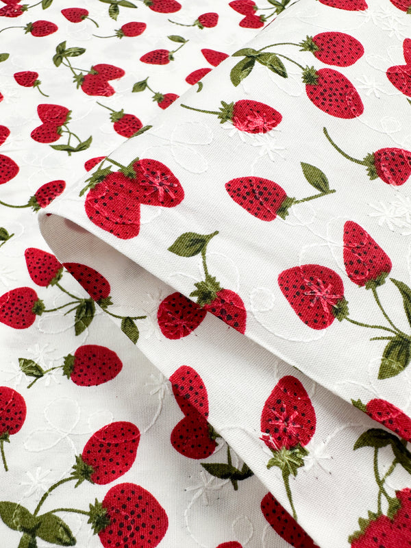 Embroidered Printed Cotton - Vines - 114cm