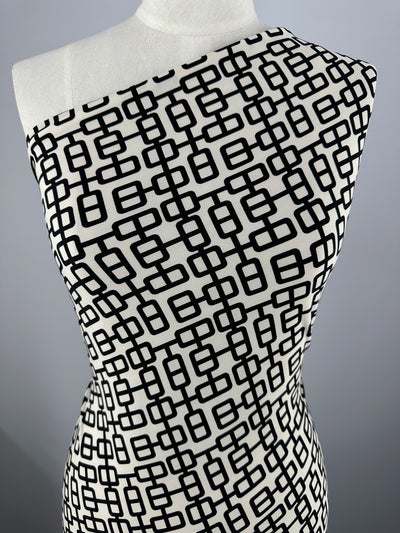 Printed Lycra - Chains - 150cm